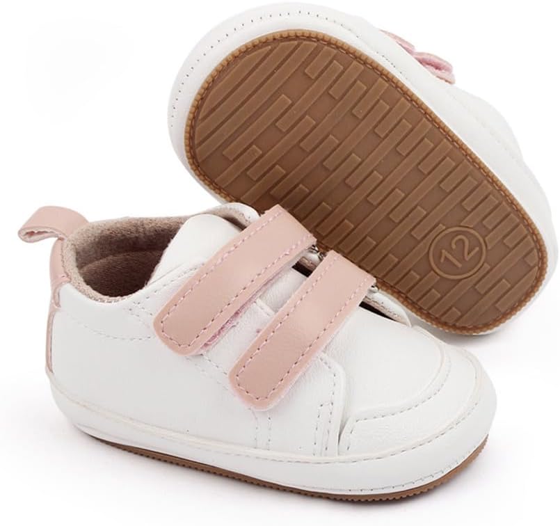 LONSOEN Baby Girls Boys Loafers Prewalker Dress Crib Shoes