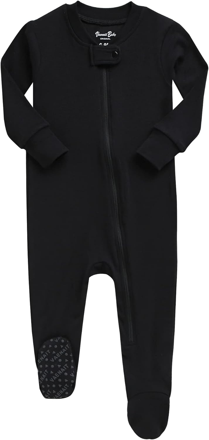 VAENAIT BABY Infant Toddler Boys Girls Footed One-Piece Sleep and Play Premium Modal Pajamas 1-2 Pieces