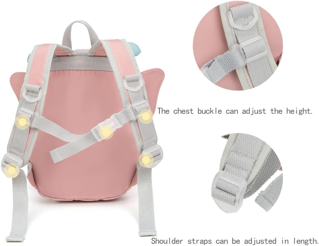 CFX Backpack Leash for toddlers Anti Lost Toddler Leash with Safety Handle, Attractive child backpack leash(Pink Butterfly)