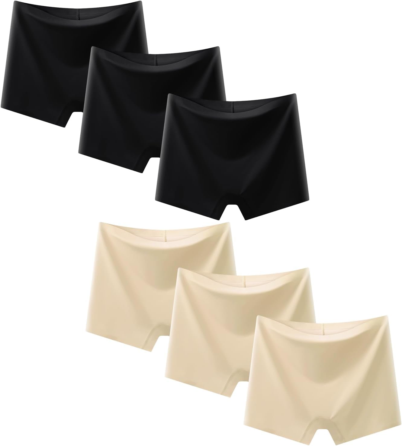 Demifill Teen Girls Seamless Boyshorts Underwear Tagless Boxer Pants No Show Panties for Teens Pack of 6 Multipack