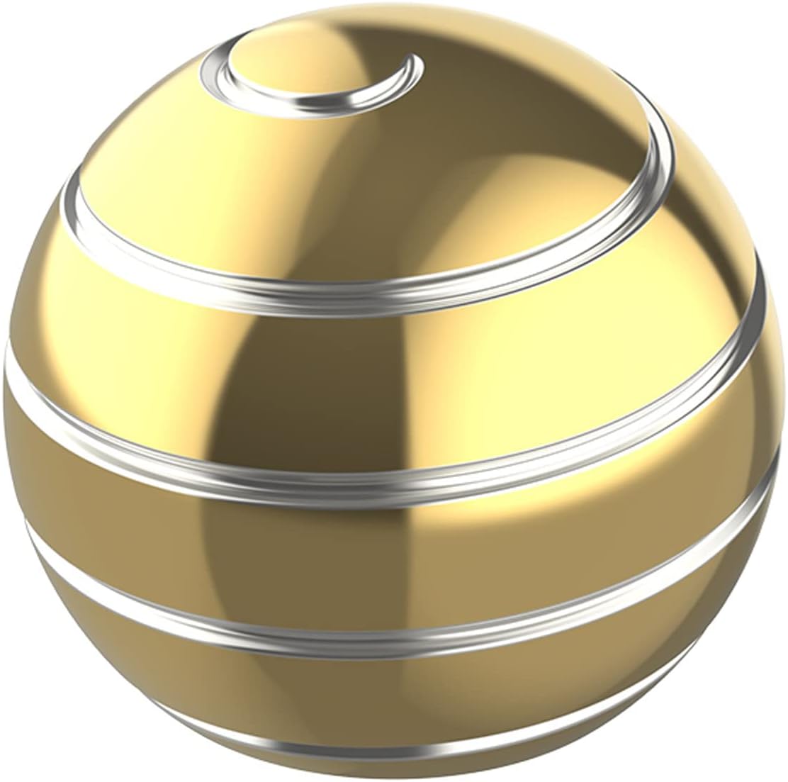 Optical Illusion toys, 1.77'' Kinetic Fidget Spinner Desktop Toys for Office for Adults, Metal Fidget Toys for Adults Kids, Kids Party Favors Toys (45MM, Gold-A)