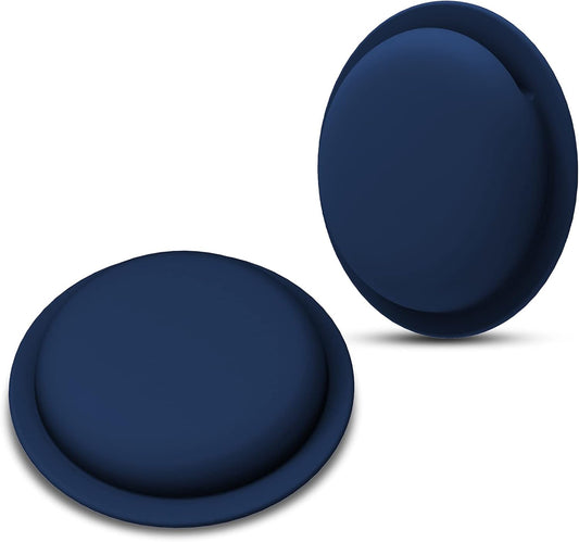 LiZHi Case for Apple Airtag Holder Airtag Case Cover Airtag Sticker Stick on Adhesive Mount Silicone for Tv Remote Car AirTag Phone Case 2 Pack,Blue2