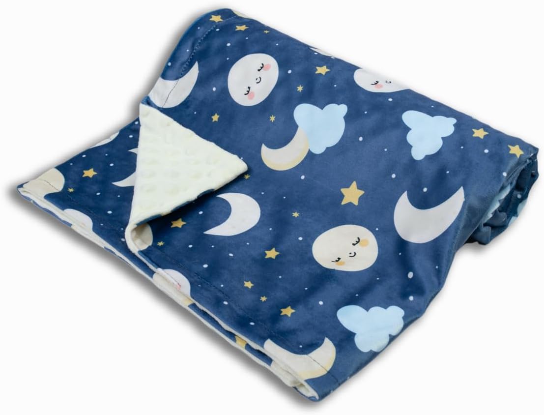Baby Blankets for Unisex Boys Girls, Super Soft Nursery Minky Blankets, 30 x 40 inch Outer Space Printed Bed Throws Newborn (Night Sky)