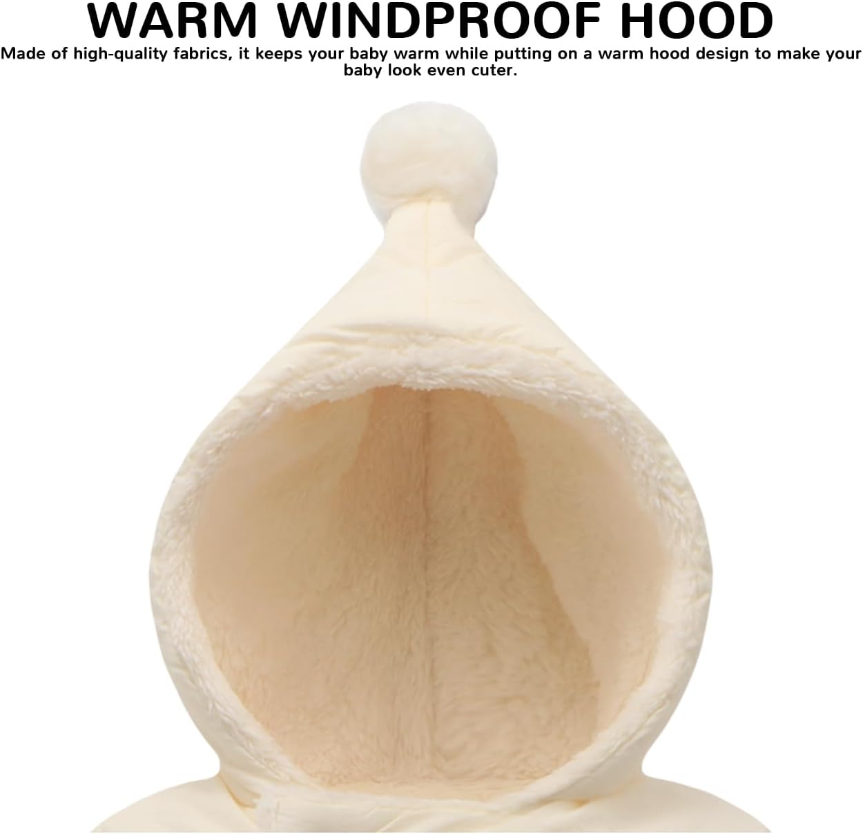 Baby Girl Winter Fleece Jacket Toddler Boy Puffer With Hood Coat Infant Clothes