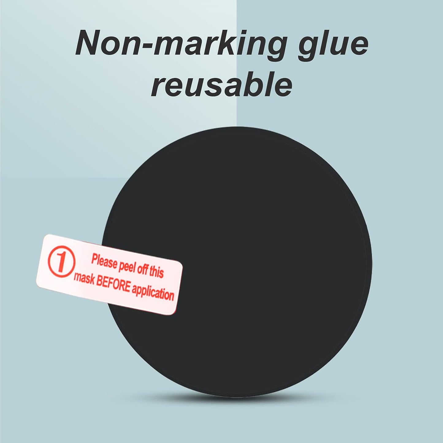 LiZHi Case for Apple Airtag Holder Cover Airtag Sticker Stick on Adhesive Mount Silicone for Tv Remote Car Phone 2 Pack，Black