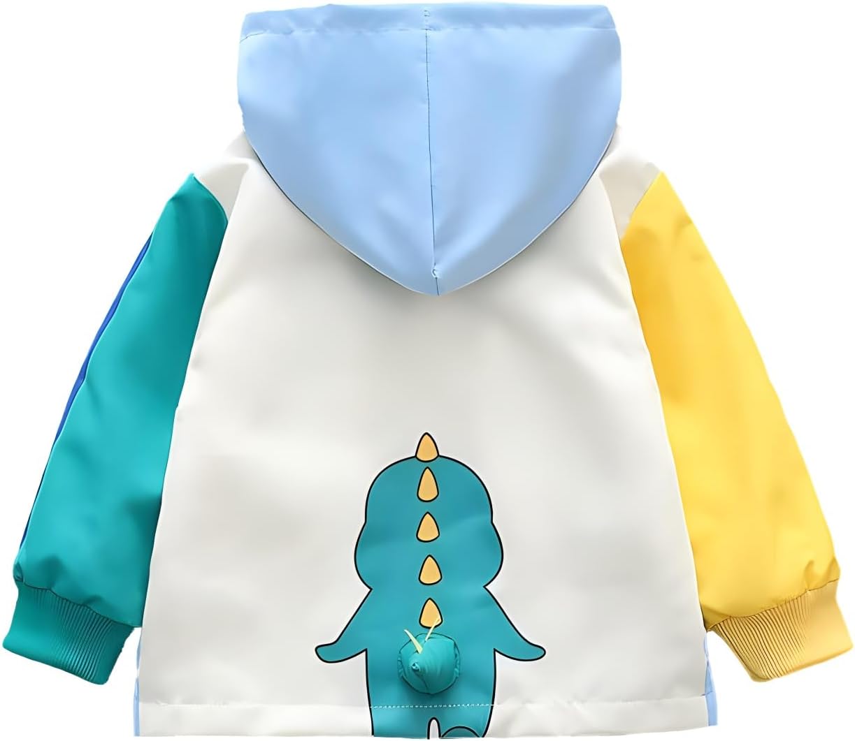 Vinmin Toddler Hooded Jacket Cartoon Dinosaur Zip Coat Little Girls Boys Jacket Thin Fashion for Spring Autumn