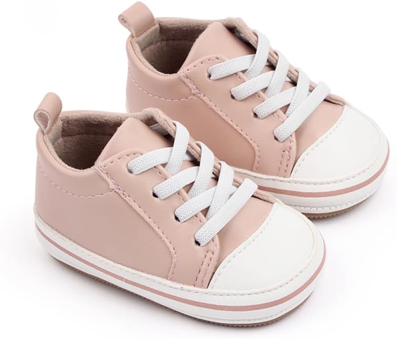 LONSOEN Baby Girls Boys Loafers Prewalker Dress Crib Shoes