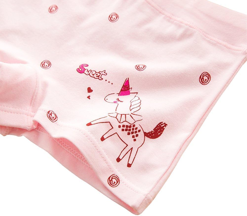 CHUNG Toddler Little Girls Kids Briefs Panties Soft Cotton Boyshort Underwear Pack Big Girl Daily Cute Pattern