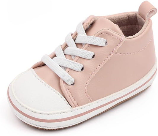 LONSOEN Baby Girls Boys Loafers Prewalker Dress Crib Shoes