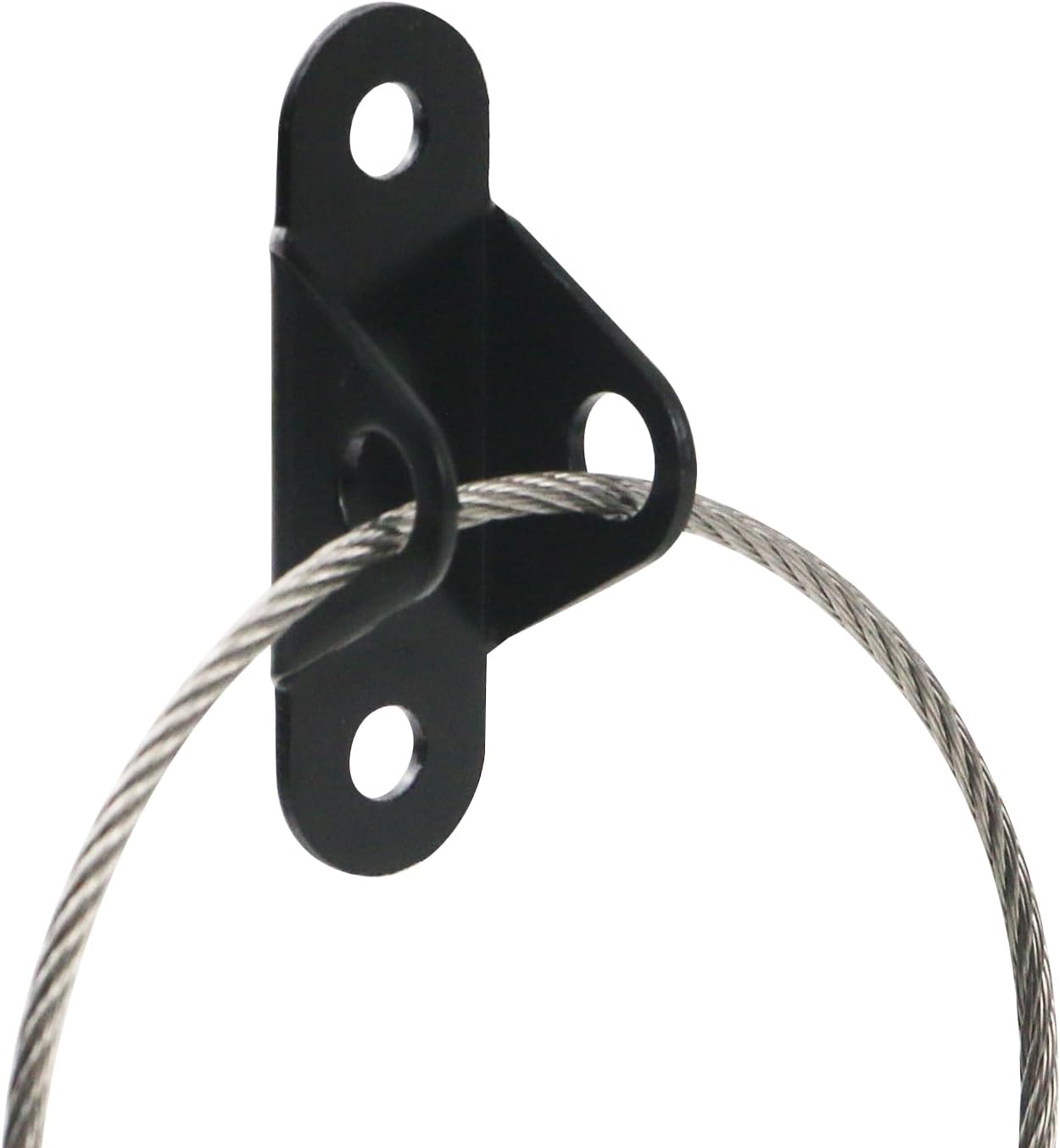 Oedema 10 Pcs Furniture Anchors Furniture Straps Anti Tip Furniture Anchor Securing Cabinet Bookcase Dresser Wall Anchors, Black