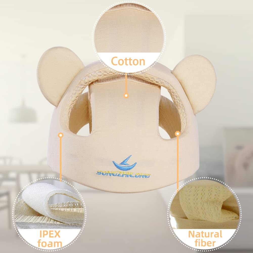 Xifamniy Baby Soft Safety Helmet Foam Head Protector Helmet for Toddler Infant Walking Suit 6-24m