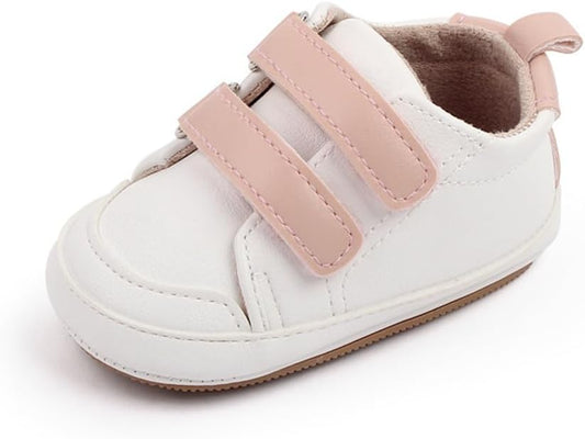 LONSOEN Baby Girls Boys Loafers Prewalker Dress Crib Shoes