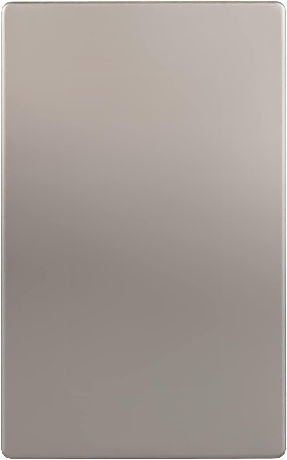 ENERLITES Screwless Blank Wall Plate, Child Safe Blank Device Outlet Cover, Standard Size, 1-Gang 4.68" x 2.93", Polycarbonate Thermoplastic, UL Listed, SI8801-NK, Nickel