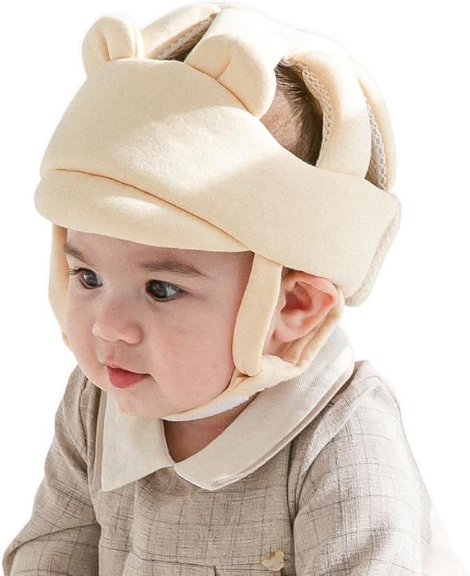 Baby Head Protector- Baby Helmet Cotton, Adjustable & Ultra-Lightweight Head Protector for Crawling & Walking Infants, Toddlers