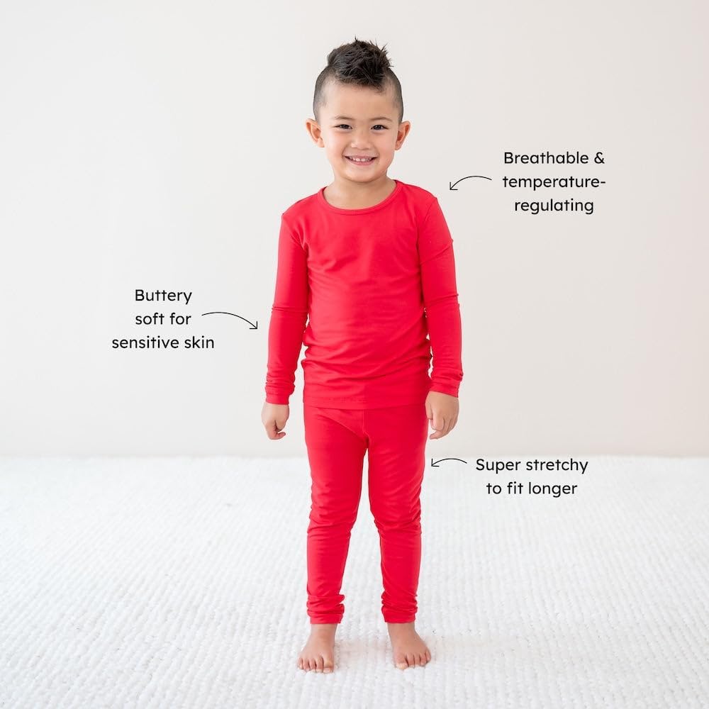 KYTE BABY Toddler Pajama Set - Pjs for Toddlers Made of Soft Bamboo Rayon Material