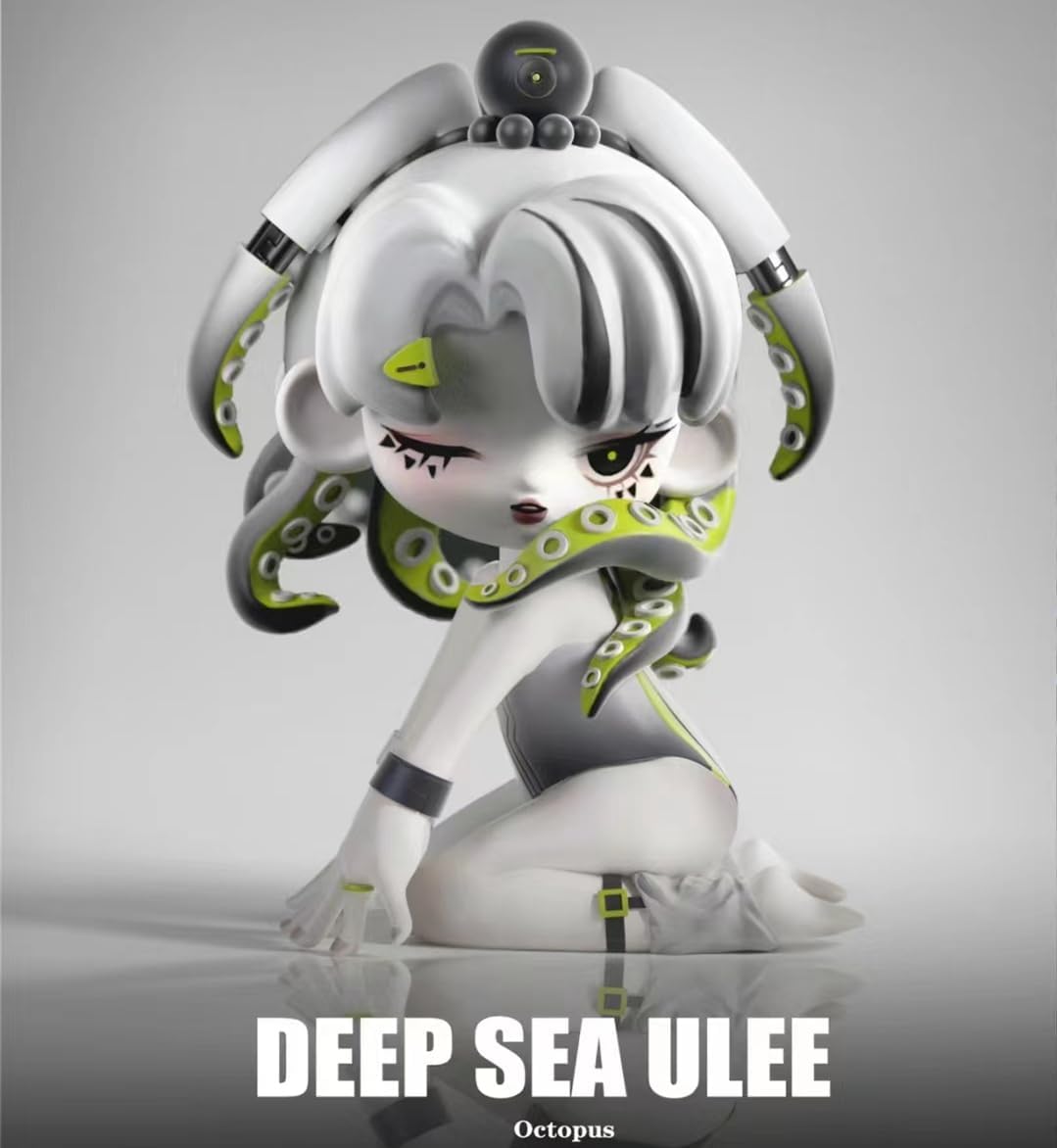 Ulee Deep sea Adventure Series Figures 8PCs Random Design Box Toys for Modern Home Birthday Gift Decorations Indoor, Collectible Toy Set for Desk Accessories