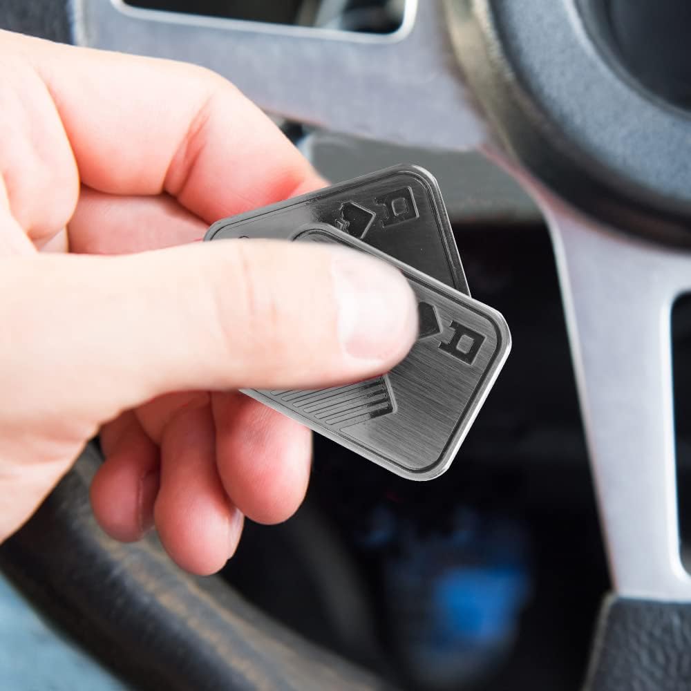 Magnetic Metal Fidget Toys - Metal Poker Push Card Fidget Slider Stress Relief Toy, Men’s EDC Toy Fidget Toy Haptic Coin, Office Desk Toys Gifts for Boyfriend and Father (AA)