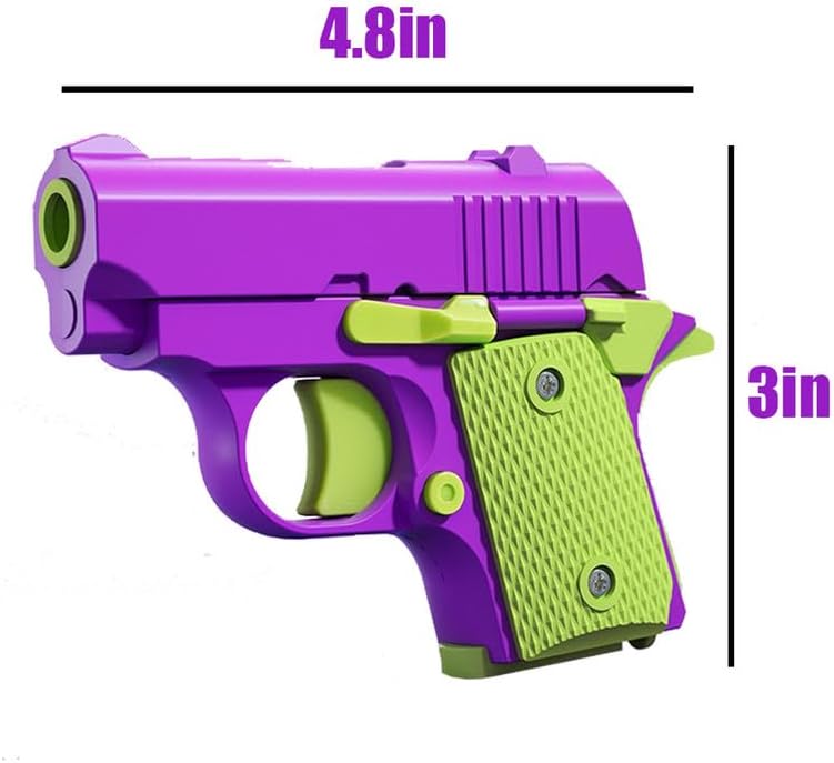 Easter Basket Stuffers,1911 3D Printed Small Pistol Toys, Stress Relief Pistol Toys for Adults, Suitable for Relieving ADHD, Anxiety,Easter Fillers Easter Gifts for Boys(2pcs-B)