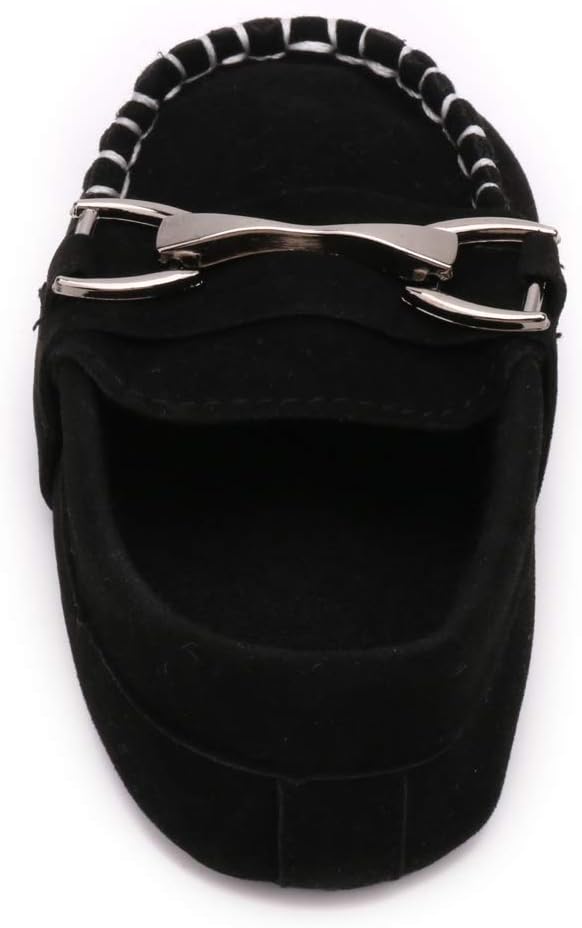 LONSOEN Baby Girls Boys Loafers Prewalker Dress Crib Shoes