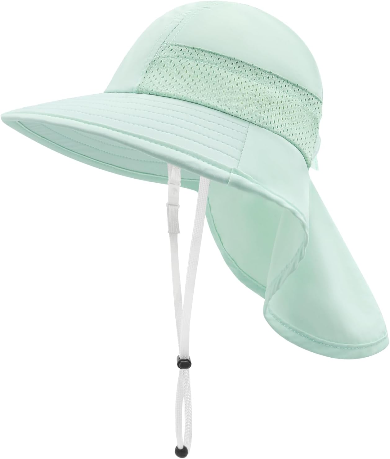 XIAOHAWANG Girls Sun Hat Baby Beach Hats Boys UPF 50+ Kids Summer Protection Cap Toddler Breathable Caps Wide Brim Neck Flap