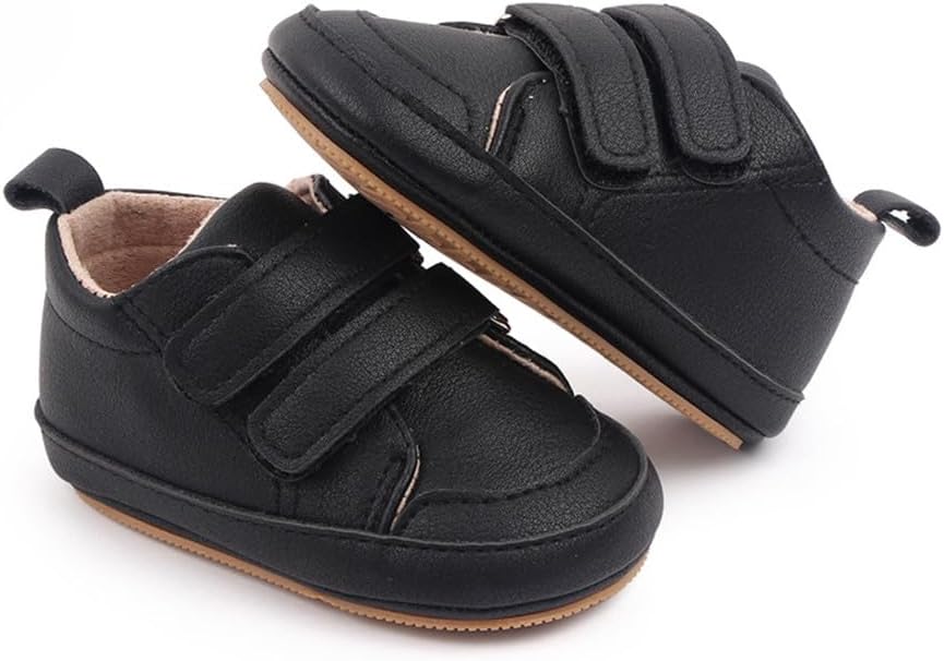 LONSOEN Baby Girls Boys Loafers Prewalker Dress Crib Shoes