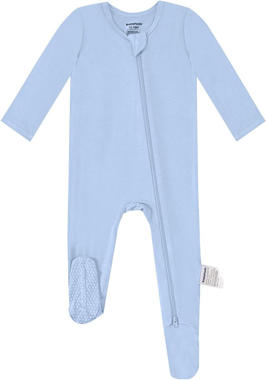 BubblePanda Rayon Made From Bamboo Baby Pajamas Baby Clothes for Boys Girls Unisex Zip-Front Non-Slip Onesie Sleeper