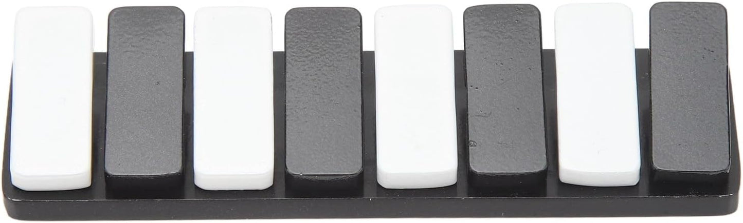 Fidget Slider Toy, Piano Key Haptic Clicker Toy, Alloy Metal Poker Push Card Fidget Slider Toy, Mini Slide Toys Compact Fidget Slider Toys (Black)