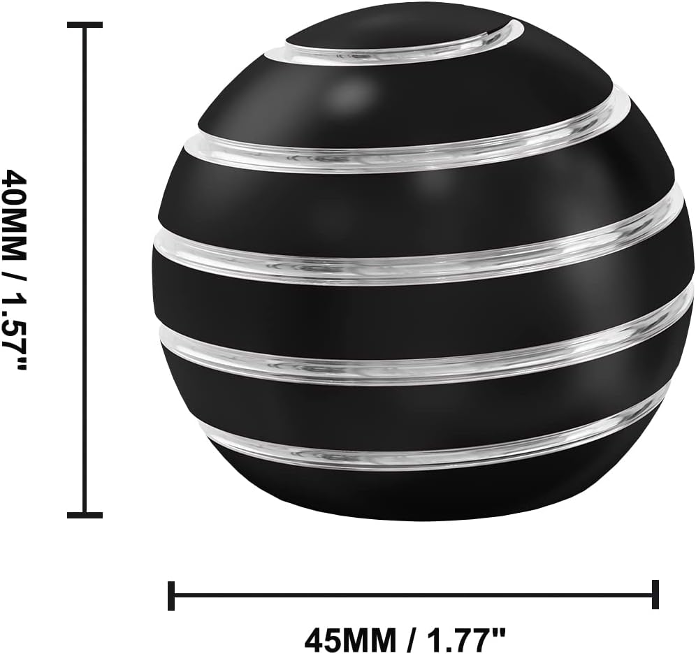 Kids Fidget Toys, Sensory Toys Adults Stress Relief, Kinetic Desk Toys for Office for Adults, Party Favors Toys for Kids Ages 3-5, 6-8, 8-12 (1.77", Black)