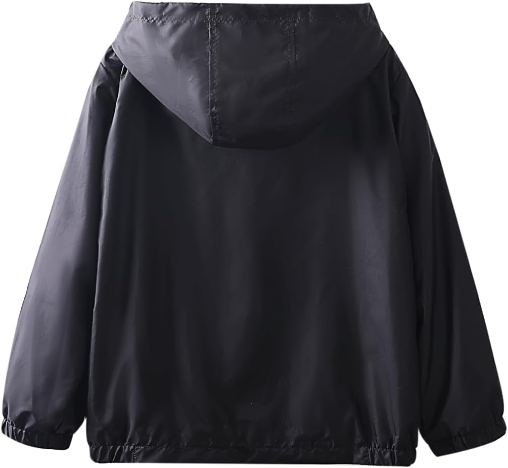 WELAKEN Lightweight Jacket for Girls Kids & Toddler II Girls' Print Water-Resistant Jacket