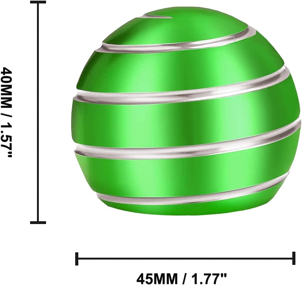 Kinetic Desk Toys, Kids Fidget Toys Adults, Metal Kinetic Fidget Spinner, Desk Toys for Office for Adults, Fidgets for Anxiety, ADHD, Stress Relief (1.77", Green)