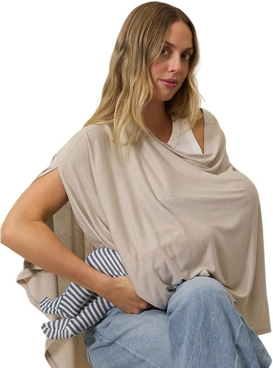 Solly Baby Nursing Cover, Ultra-Breathable, Lightweight Breastfeeding Cover-Up, Buttery-Soft Fabric, Universal Fit, Postpartum Essentials, Newborn Must Haves, Spelt