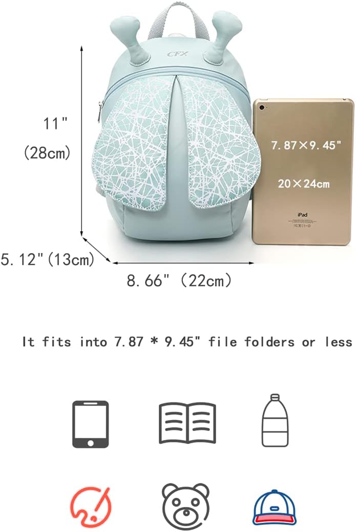 CFX Toddler Backpack With Safety Handle and Leash, Outing Preschool, Firefly