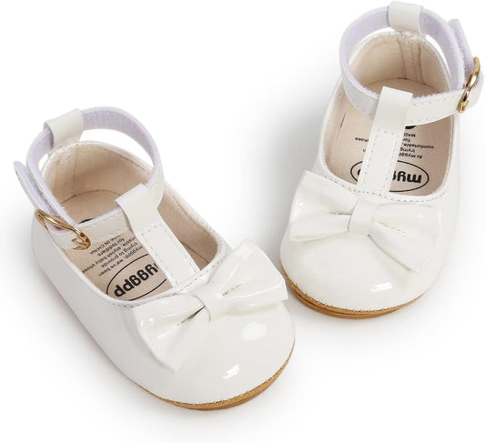 Baby Shoes Mary Jane Flats Non Slip Soft Sole Infant Toddler Sneakers First Walkers Party Christmas Dress Shoes