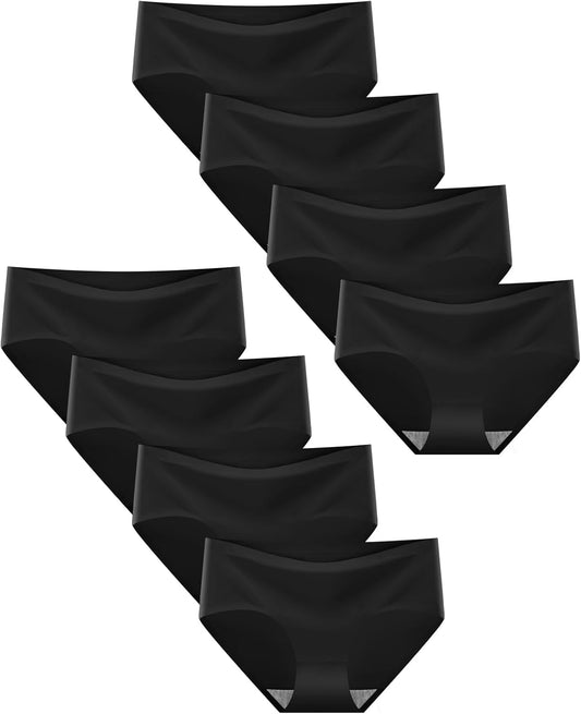 Finihen Teen Girls Underwear Seamless Big Girls Panties No Show Multipack.