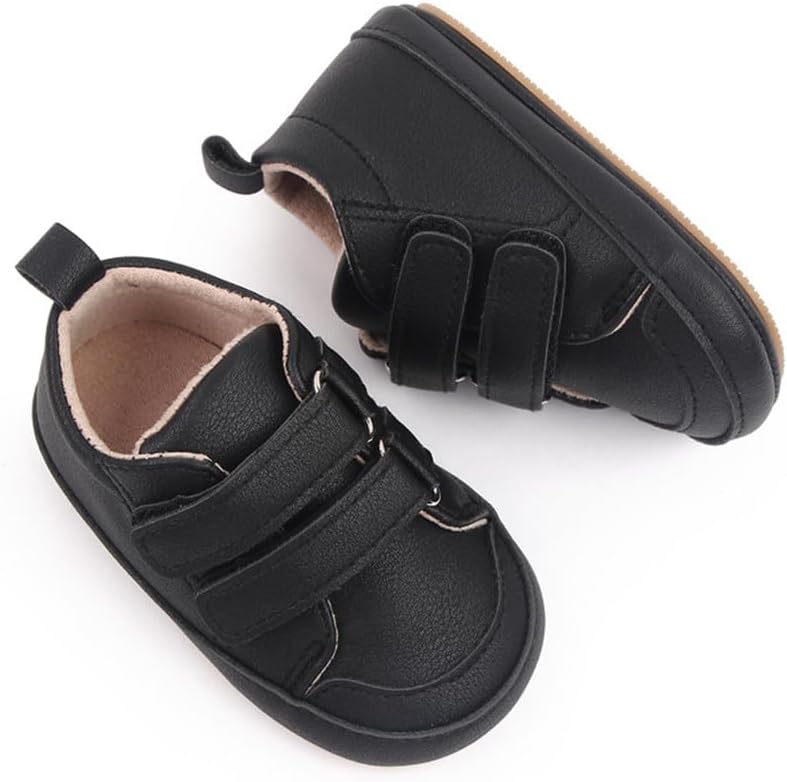 LONSOEN Baby Girls Boys Loafers Prewalker Dress Crib Shoes