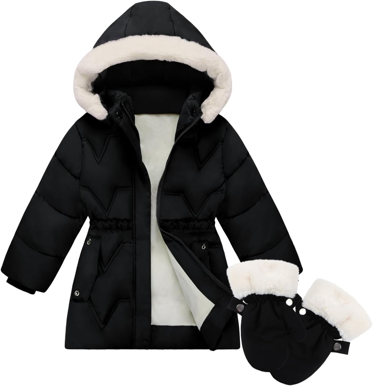 Kids Winter Snow Coat For Girl Clothes Puffer Jacket Padded Outfit Child Outwear