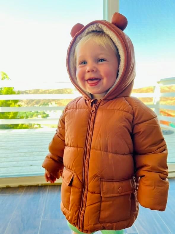 Rokka&Rolla Baby Boys' Water-Resistant Sherpa Fleece Lined Puffer Jacket Winter Coat for Newborn Infants Toddler