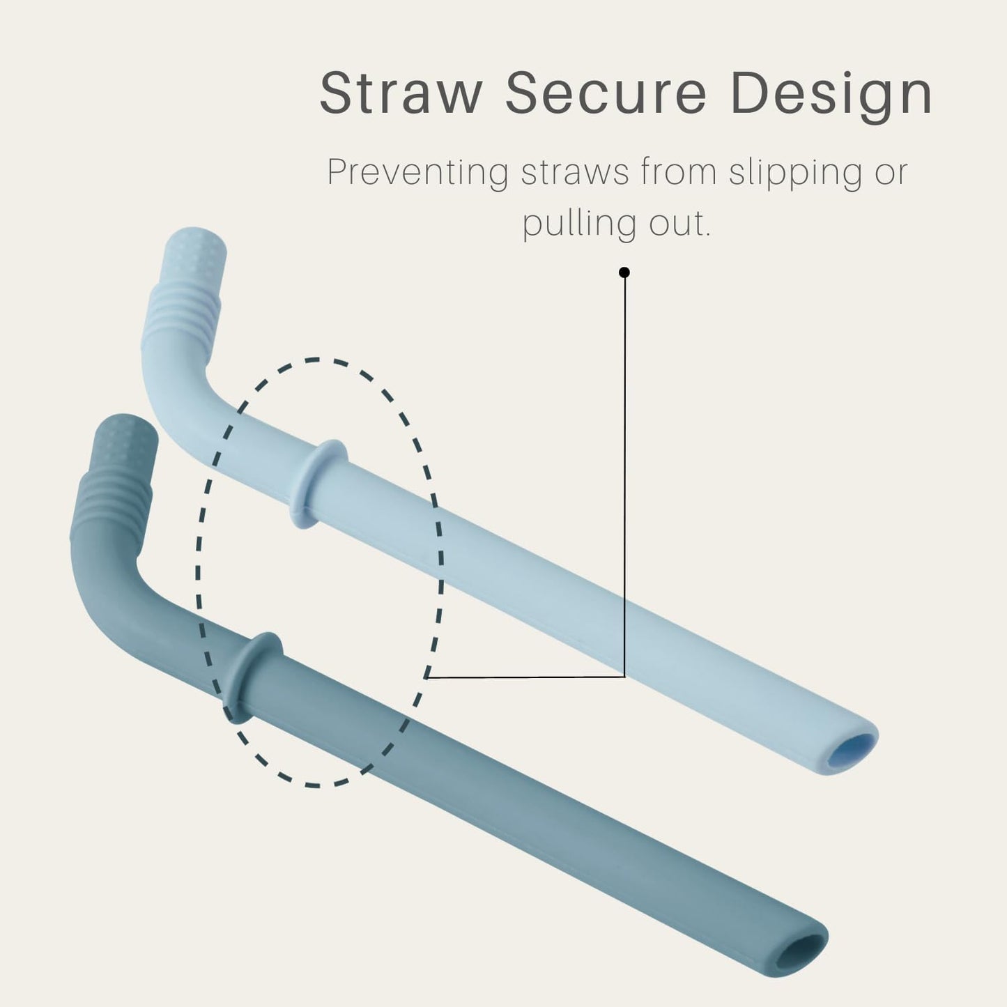 PandaEar Silicone Training Cup, 3 Pack Baby Drinking Sippy Cups with Straw for Baby and Toddler 6 Months+ (Dark Blue/Light Blue/Gray)