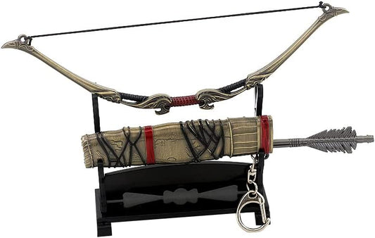 Superbuybox God of War Ragnarök Atreus Talon Bow and Arrow in Quiver Action Figures Game Toys Collection Keychain Gift Desk Decoration Backpack Pendant Gift