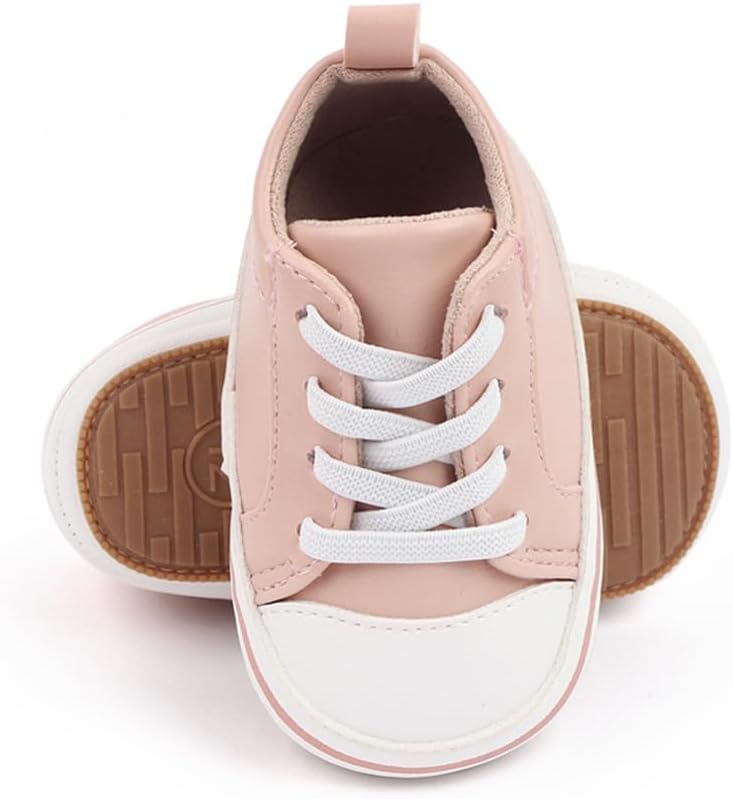 LONSOEN Baby Girls Boys Loafers Prewalker Dress Crib Shoes