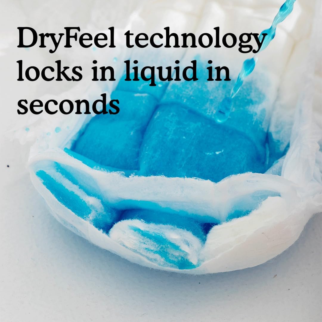 Because Adult Incontinence Underwear for Sensitive Skin - Women - Premium Overnight Disposable Briefs, Anti Odor - White, X-Large - Absorbs 6 Cups - 48 Count (4 Packs of 12)