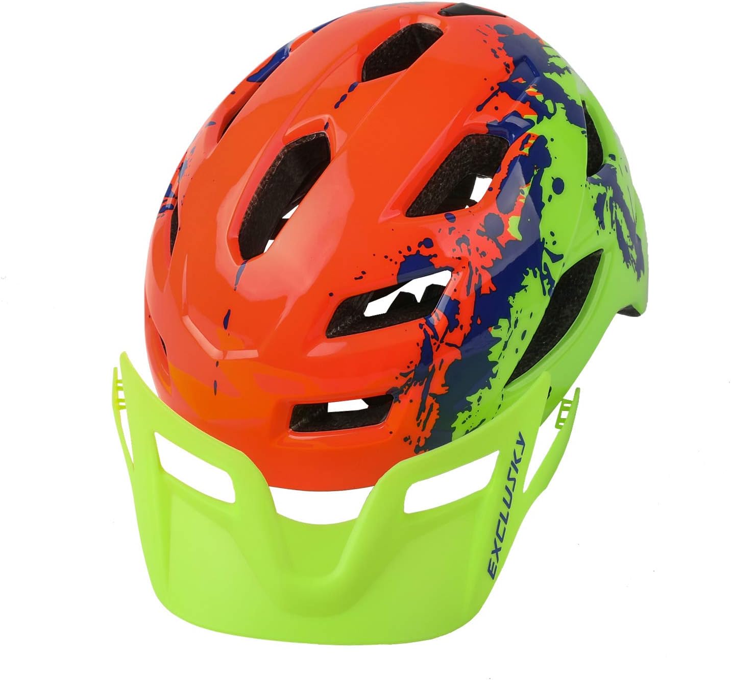 Kids Helmet, Exclusky Kids Bike Helmet Adjustable Safety Lightweight Children Bicycle Helmet for Kids Skating Cycling Scooter Boys and Girls Bicycle Helmets Ages 5-8-14