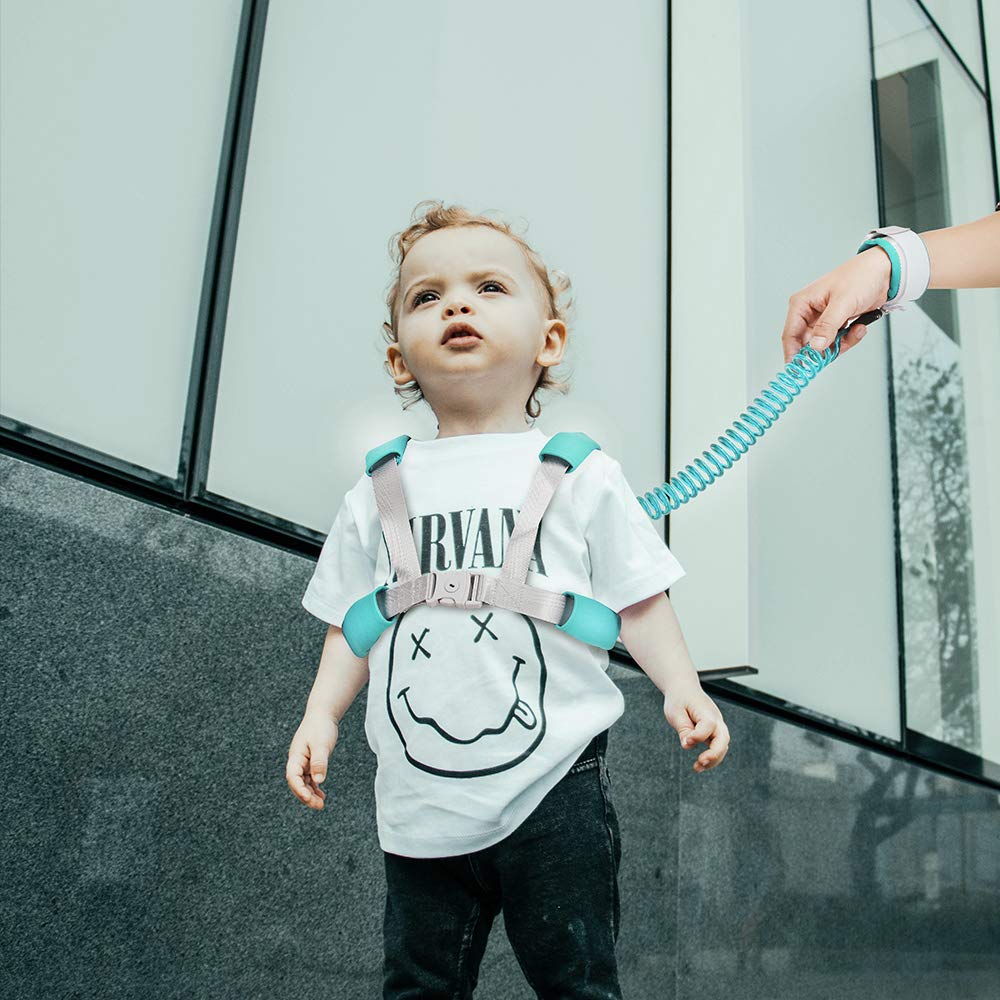 Child Backpack Leash for Toddlers & Kids | 98Inch Lengthen Child Safety Walking Leash -Green