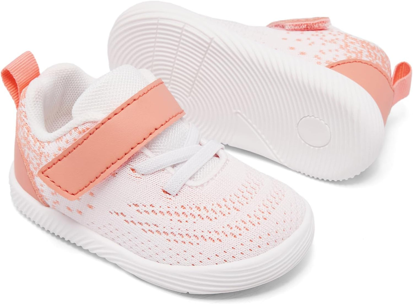 MORENDL Toddler Sneakers Baby Boys & Girls Barefoot Shoes Lightweight Breathable Walking Running Tennis Athletic Sport Shoes