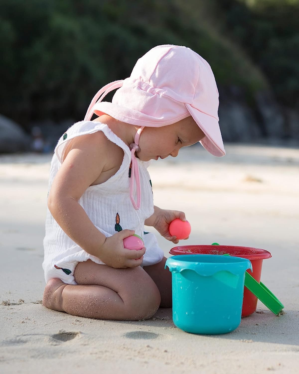 FURTALK Baby Sun Hat UPF 50+ UV Ray Sun Protection Cotton Toddler Hats for Boys Girls