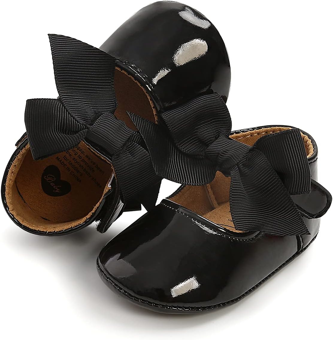 Baby Shoes Mary Jane Flats Non Slip Soft Sole Infant Toddler Sneakers First Walkers Party Christmas Dress Shoes