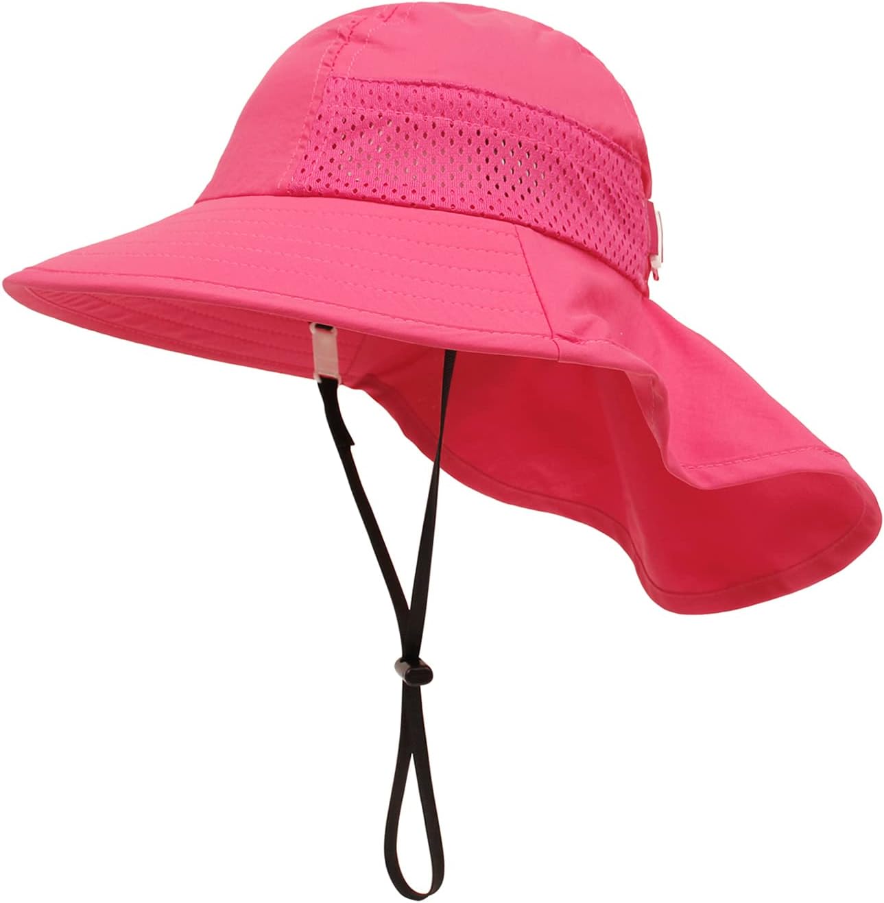 XIAOHAWANG Girls Sun Hat Baby Beach Hats Boys UPF 50+ Kids Summer Protection Cap Toddler Breathable Caps Wide Brim Neck Flap