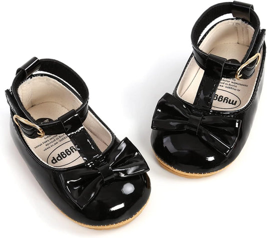 Baby Shoes Mary Jane Flats Non Slip Soft Sole Infant Toddler Sneakers First Walkers Party Christmas Dress Shoes