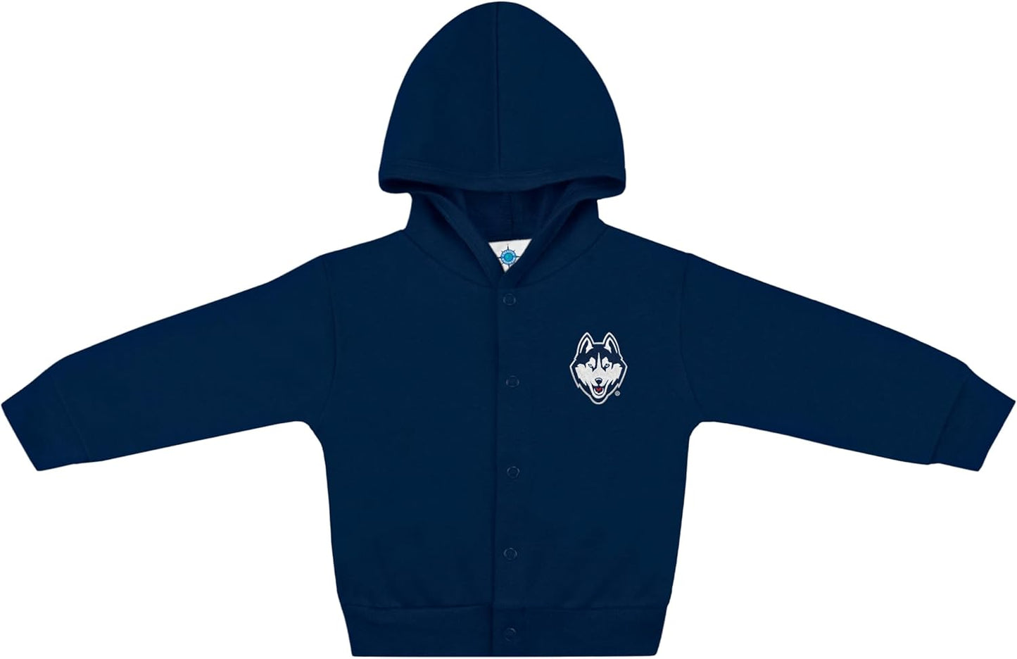 Creative Knitwear College Baby Snap Hooded Jacket - Team Logo, Multiple Colors, for Boys & Girls, (0-24 Months)