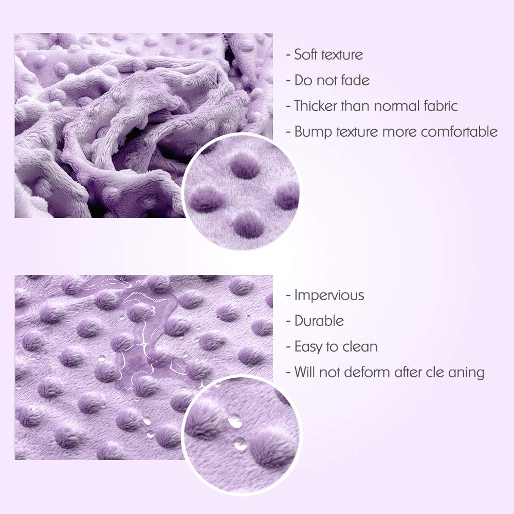 Baby Changing Pad Cover, Super Soft Minky Dot Diaper Changing Table Covers for Baby Girls and Boys, Ultra Comfortable, Safe for Babies, Fit 32"/34'' x 16" Pad (Orchid)